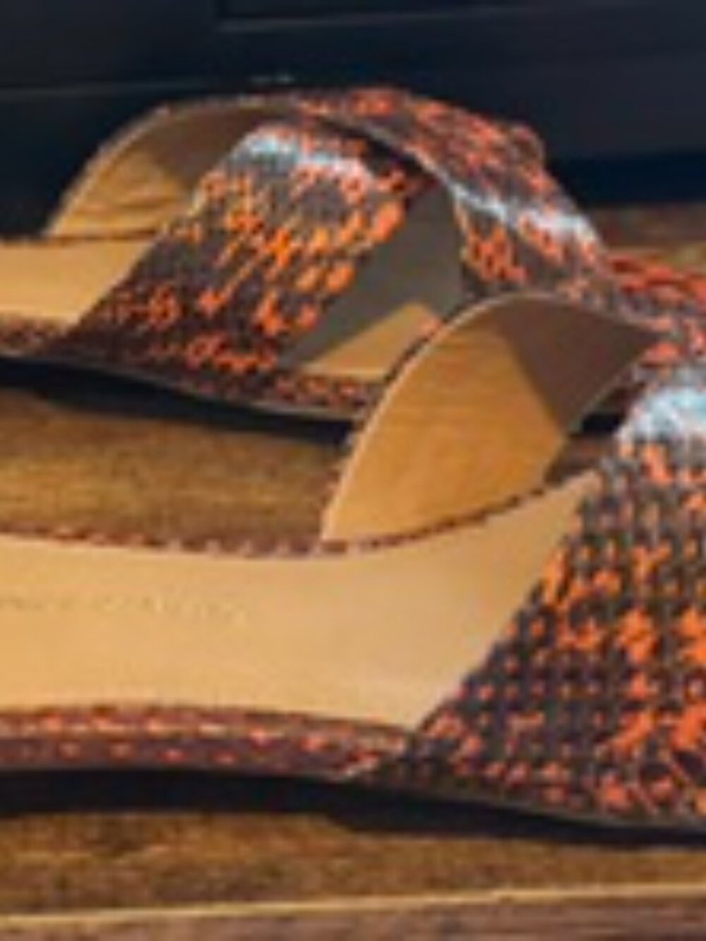 Vince Camuto Orange Slide Sandals – Women's Size 10 – Like New - Picture 2 of 6